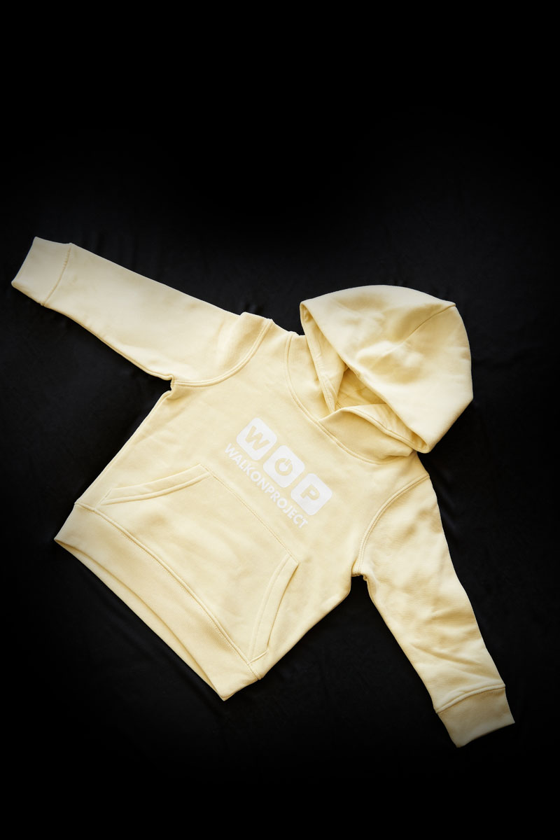 Sudadera Algodón Orgánico Amarilla 'WOP' Kids - Imagen 2