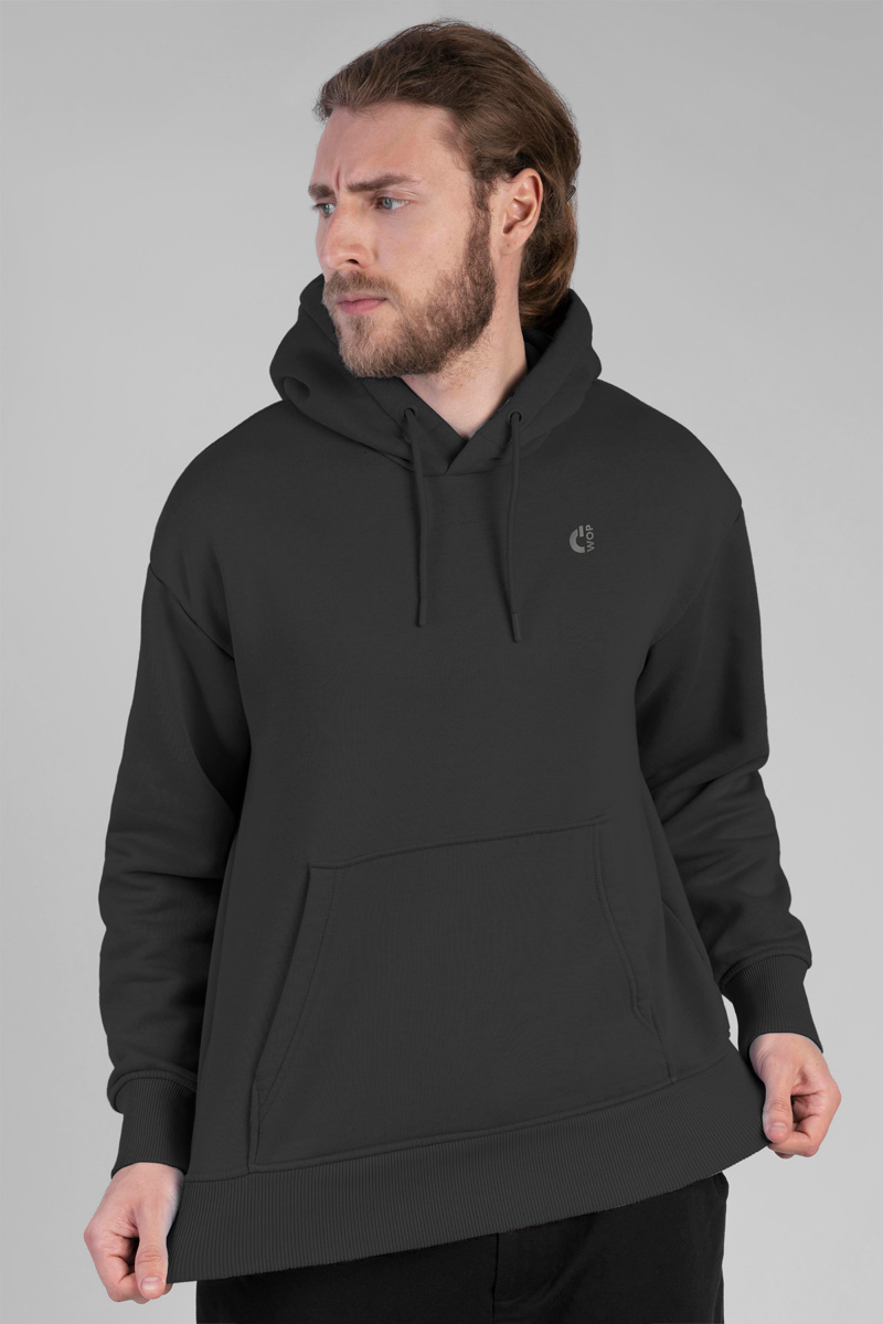 Sudadera Algodón Orgánico bordada con gorro 'WOP' Unisex - Imagen 6