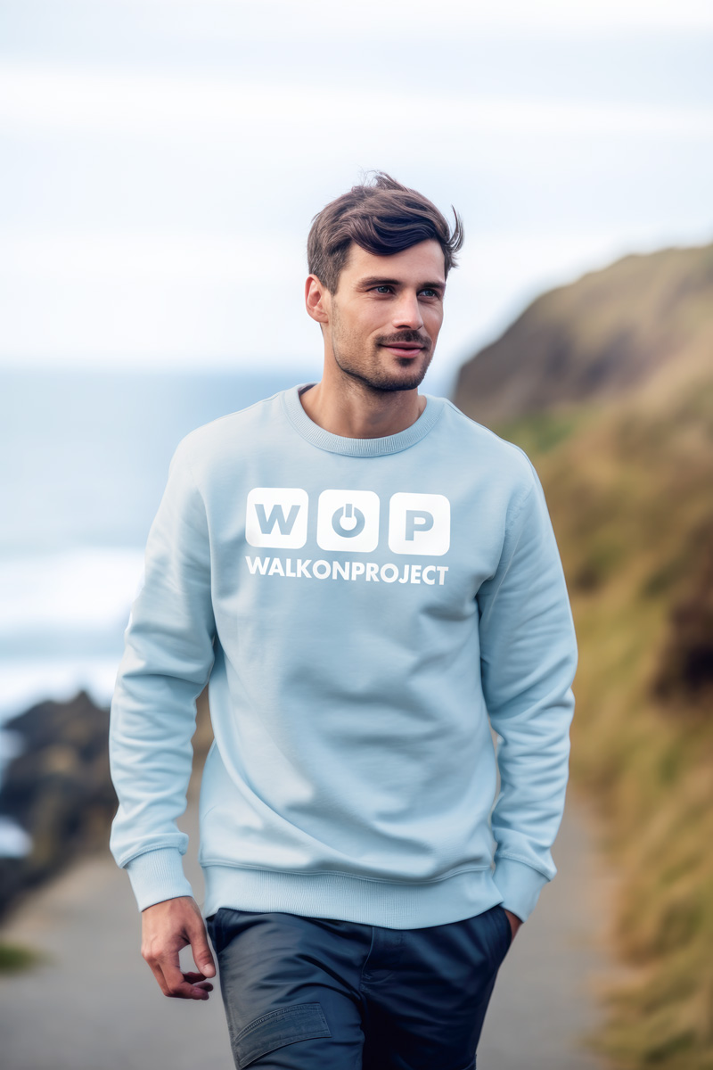 Sudadera Algodón Orgánico sin gorro 'WOP' Unisex - Imagen 2