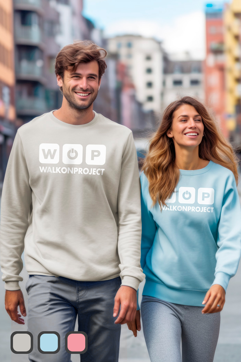 Sudadera Algodón Orgánico sin gorro 'WOP' Unisex